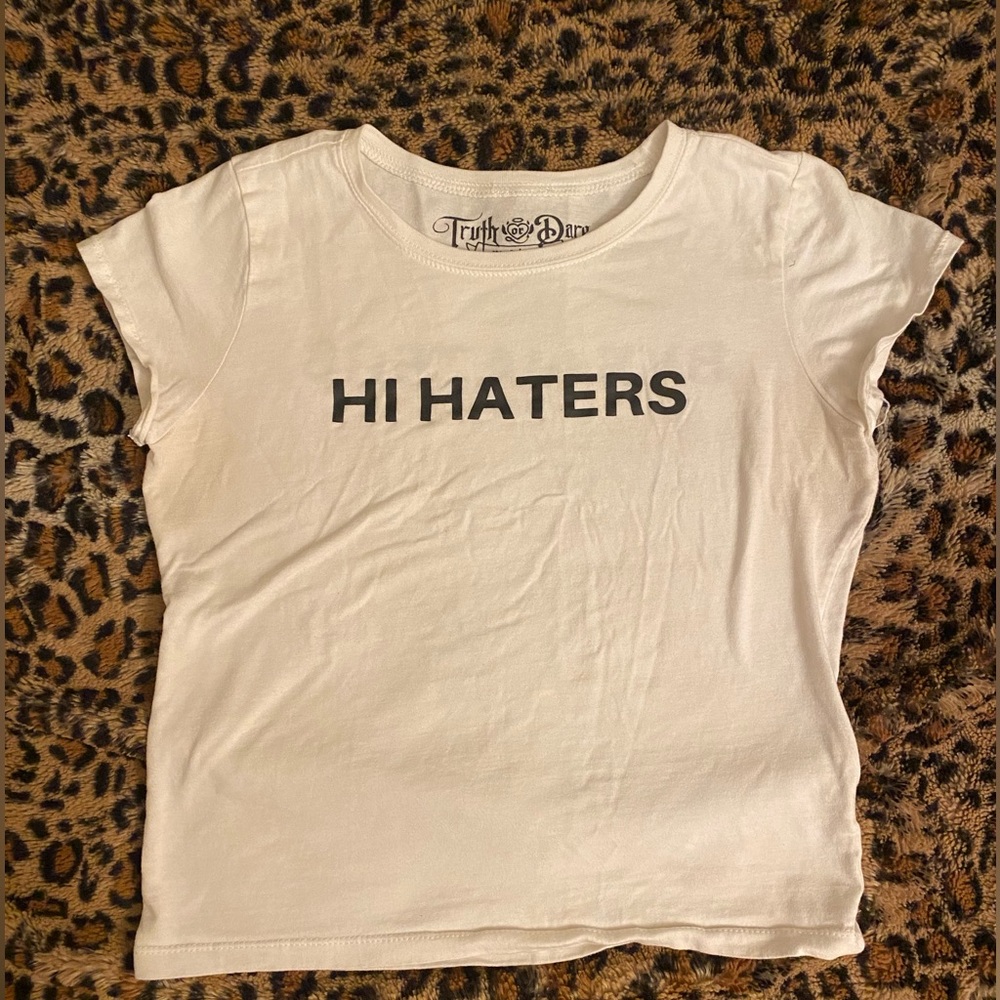 Hi hater/bye hater baby tee
